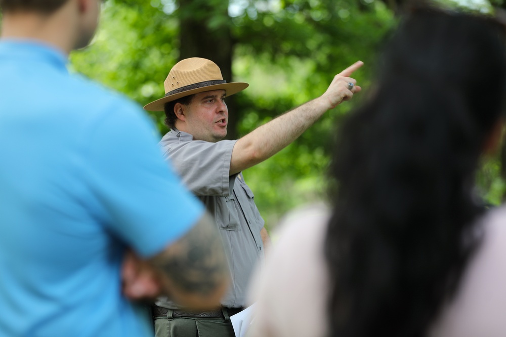 Future Army Officers Walk the Battlefield as Illinois OCS Class 70-25 Studies Leadership at Fort Donelson