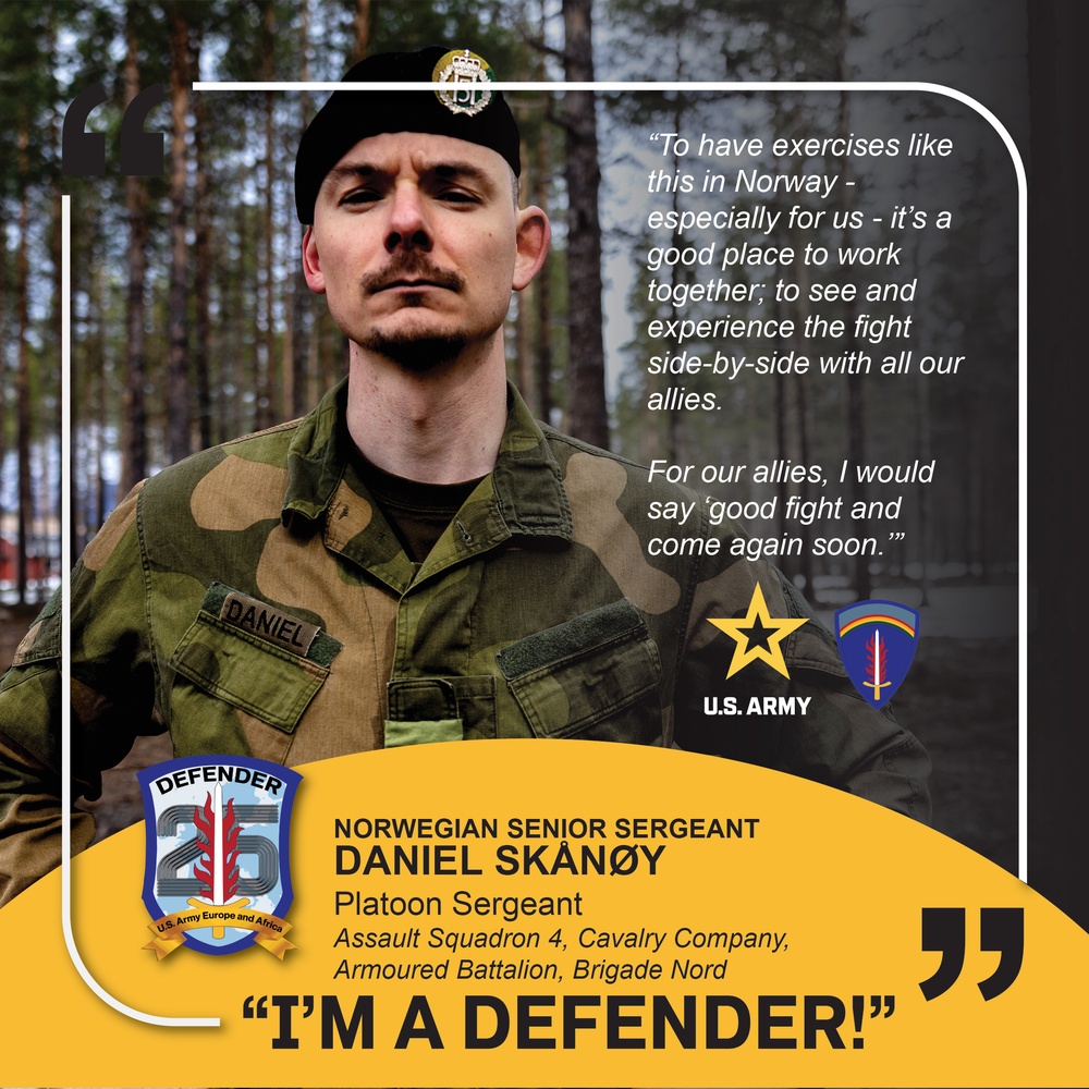 I'M A DEFENDER - Norwegian Senior Sgt. Daniel Skånøy