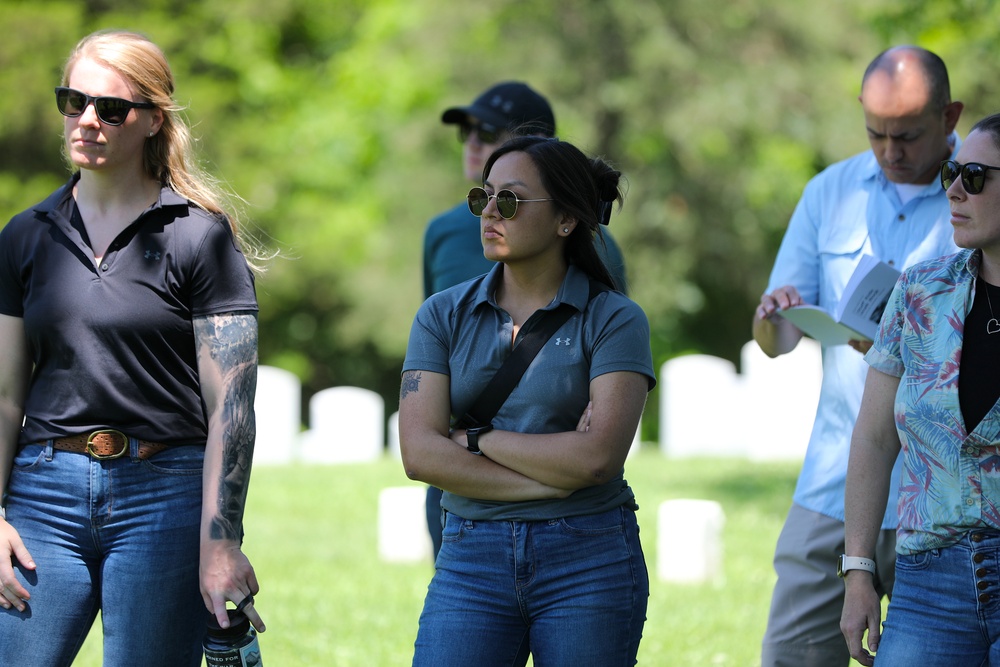 Future Army Officers Walk the Battlefield as Illinois OCS Class 70-25 Studies Leadership at Fort Donelson