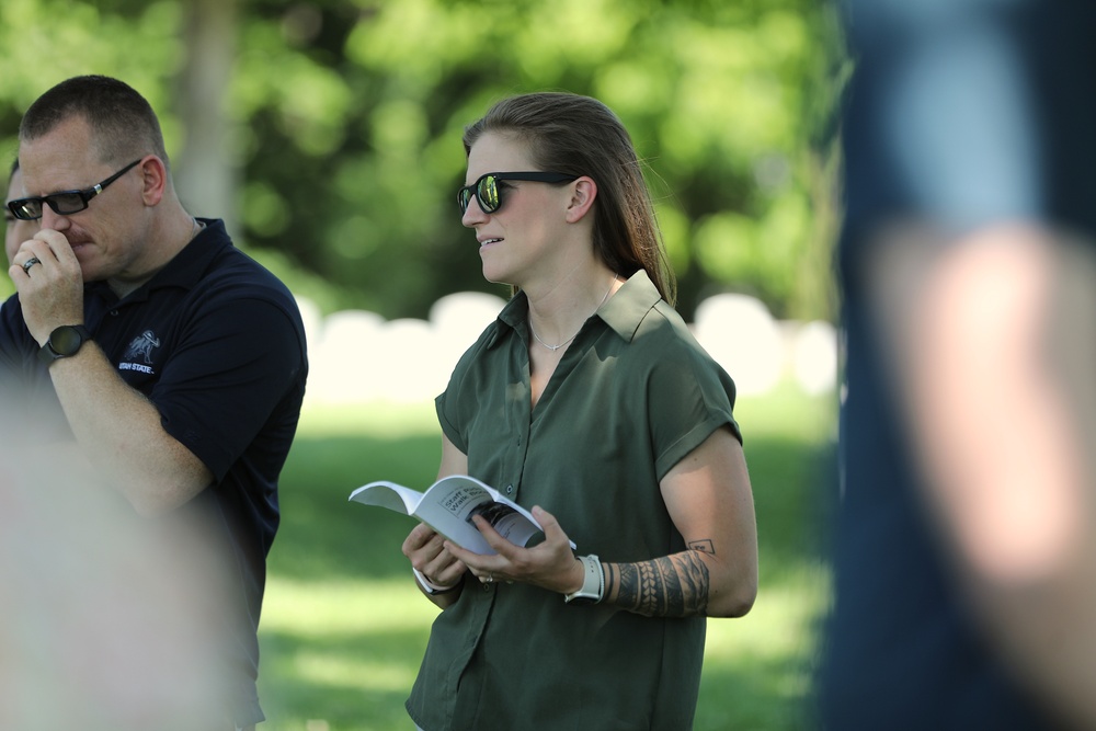 Future Army Officers Walk the Battlefield as Illinois OCS Class 70-25 Studies Leadership at Fort Donelson