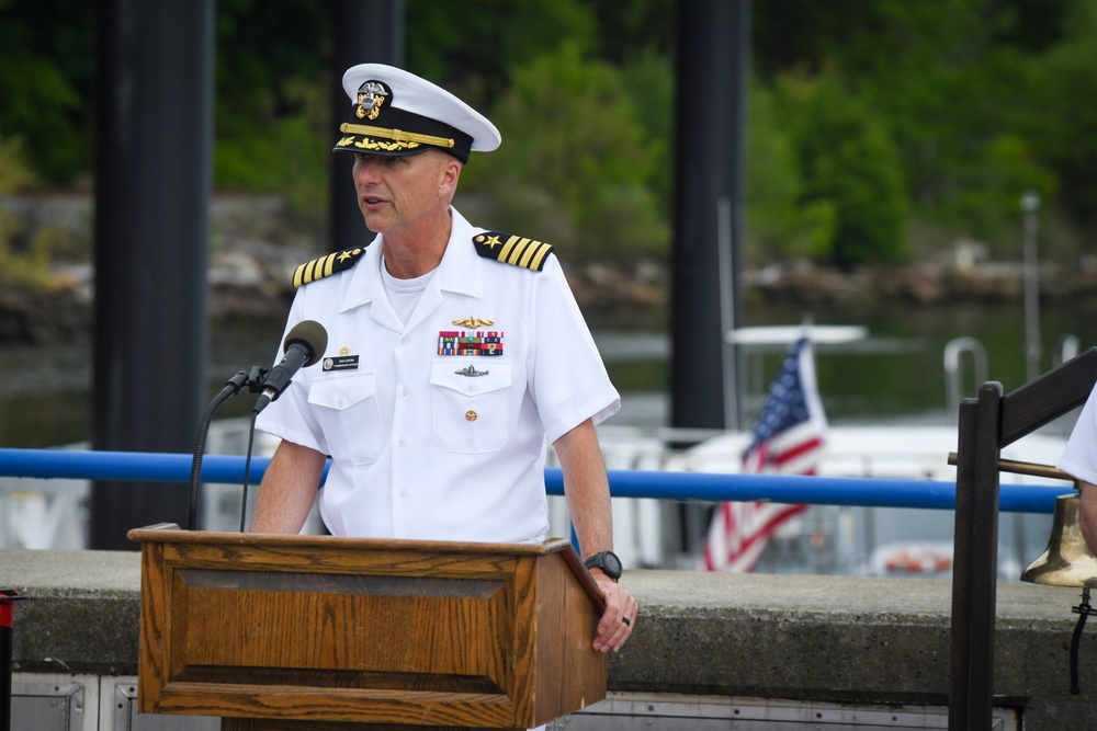 SUBASE holds a Ribbon Cutting  for Gift of New Dock at Submarine Force Museum