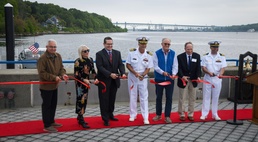 SUBASE holds a Ribbon Cutting  for Gift of New Dock at Submarine Force Museum