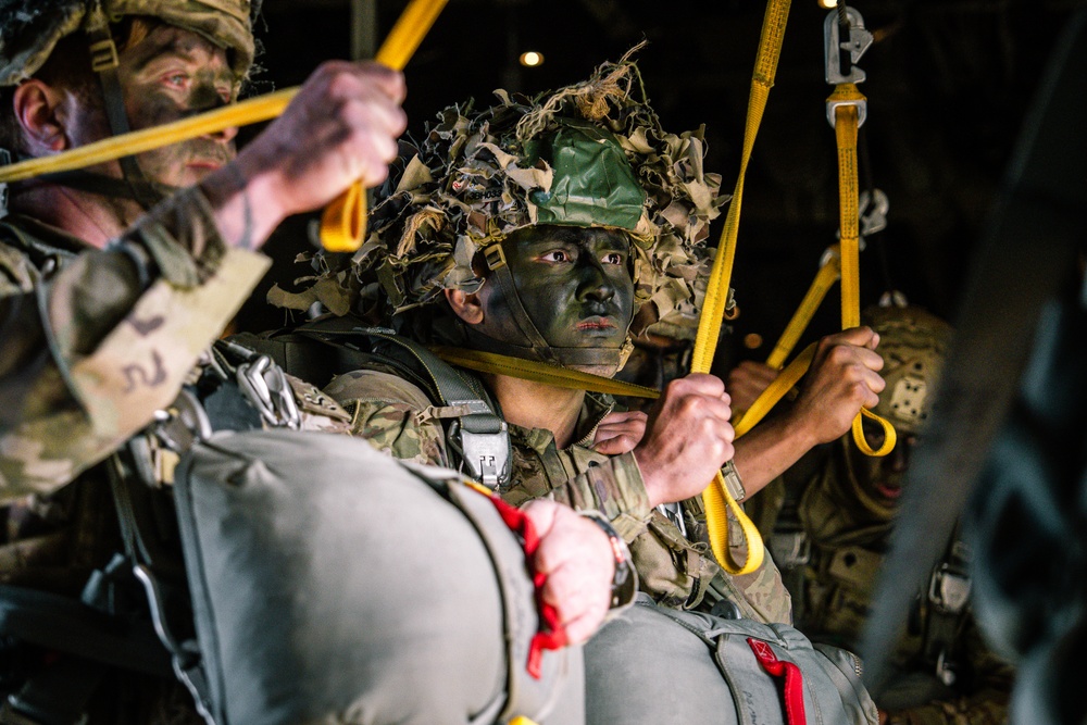 Sky Soldiers Conduct Airborne Operation Over Latvia During Swift Response 25