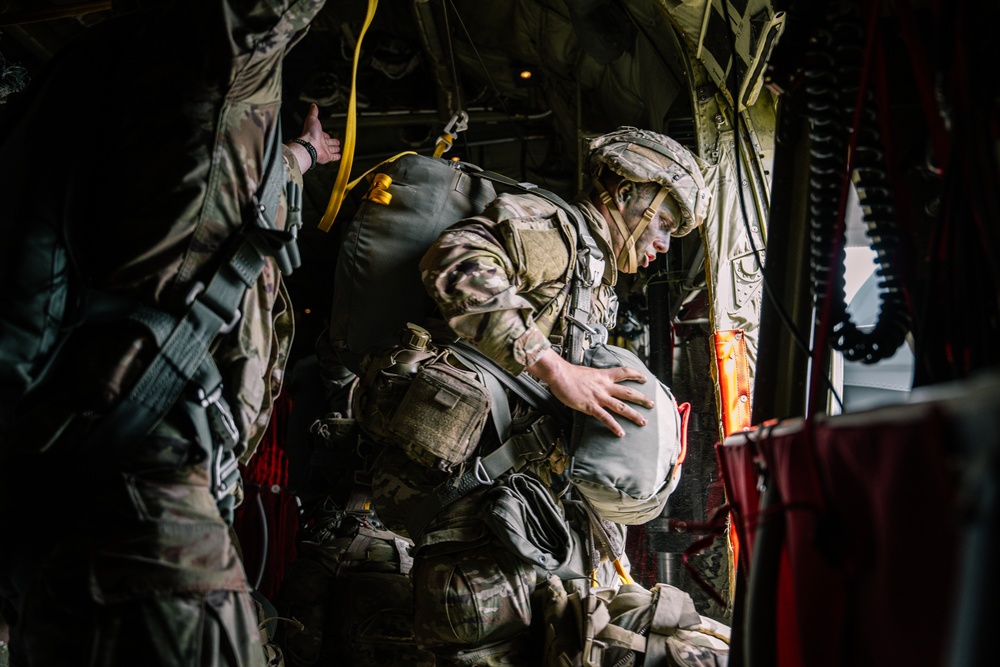 Sky Soldiers Conduct Airborne Operation Over Latvia During Swift Response 25