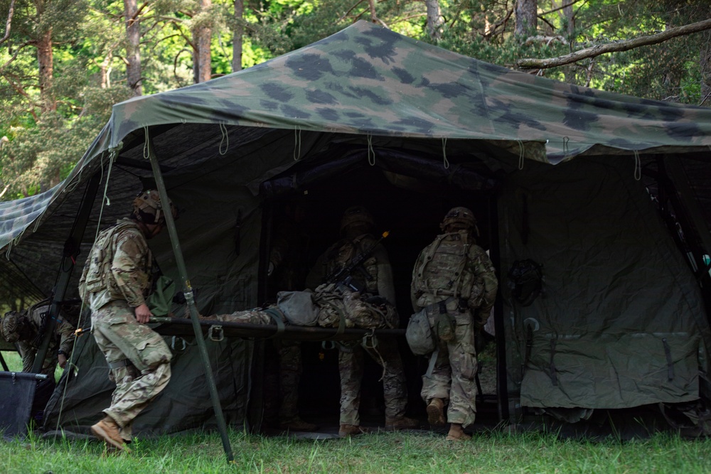 1-41st Field Artillery Regiment React to Simulated Drone Attack During Combined Resolve 25-2