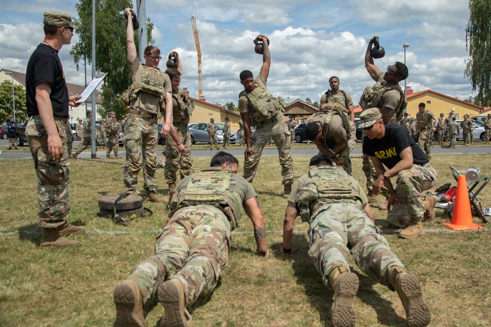 Dragoon Week 2025 squad physical training competition