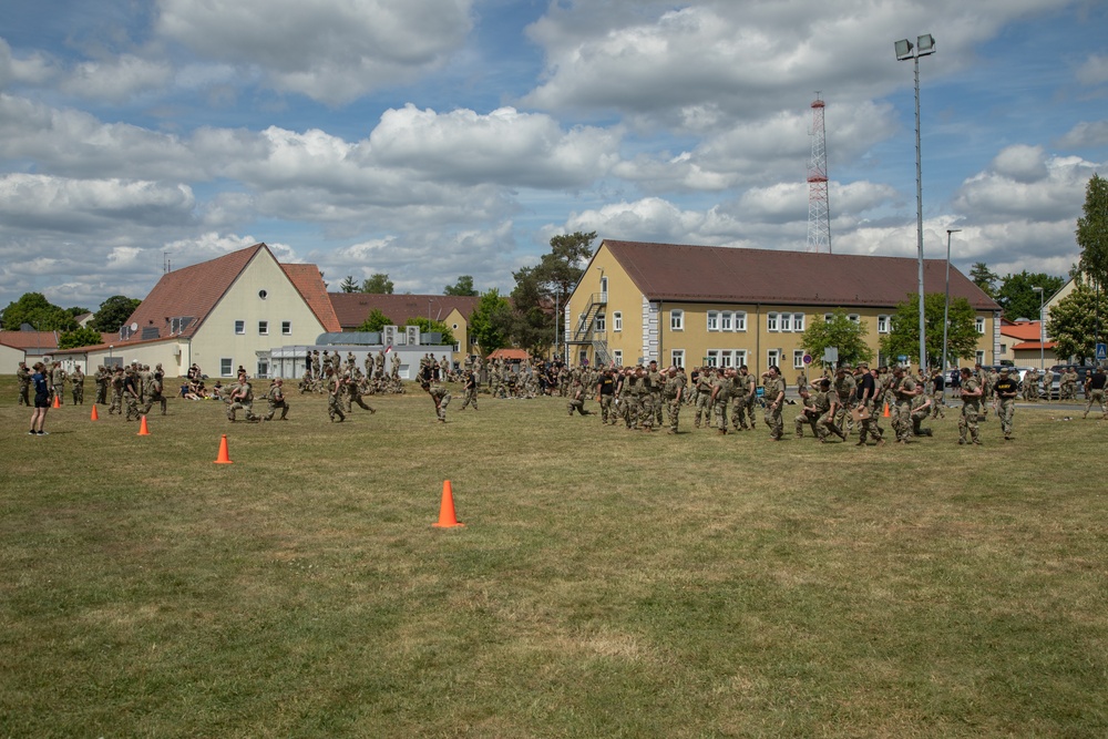 Dragoon Week 2025 squad physical training competition