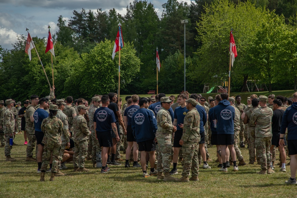 Dragoon Week 2025 squad physical training competition