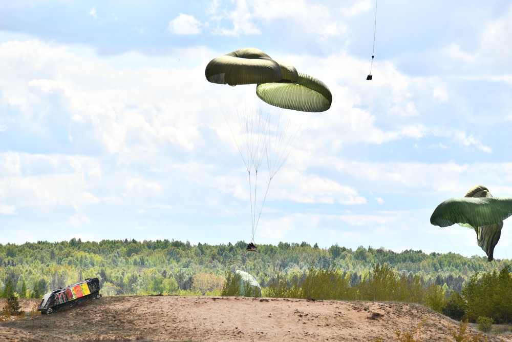 Swift Response 2025: 173rd Airborne Brigade executes heavy equipment drop in Lithuania