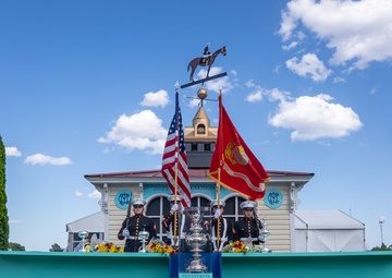 In the Winner's Circle: MCSB Color Guard at Preakness 150