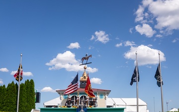 In the Winner's Circle: MCSB Color Guard at Preakness 150