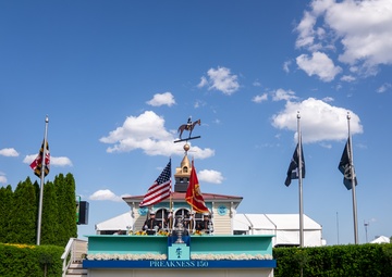 In the Winner's Circle: MCSB Color Guard at Preakness 150