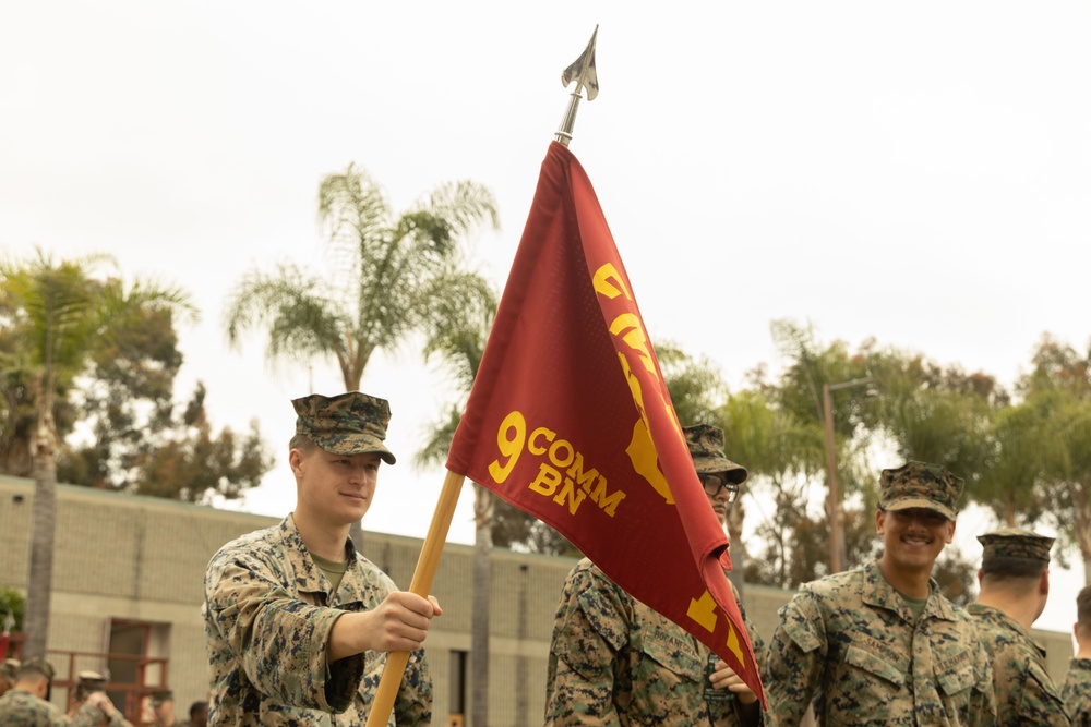 9th Communications Battalion conducts hike on Camp Pendleton