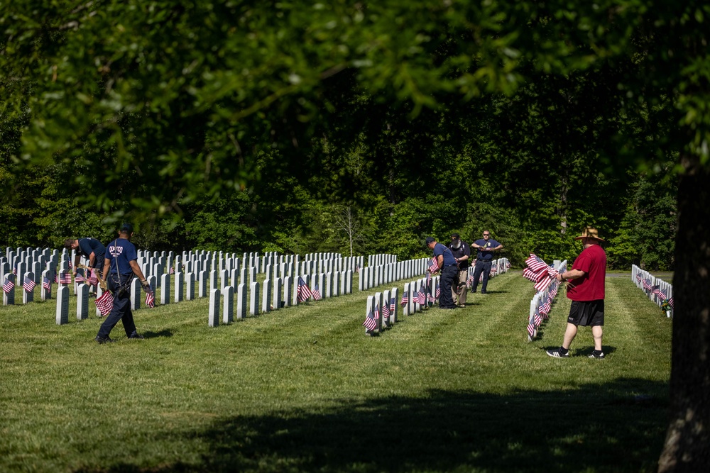 Memorial Day Flag Planting