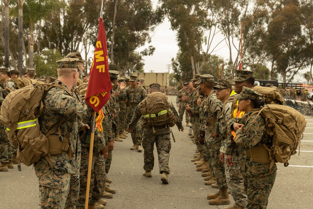 9th Communications Battalion conducts hike on Camp Pendleton