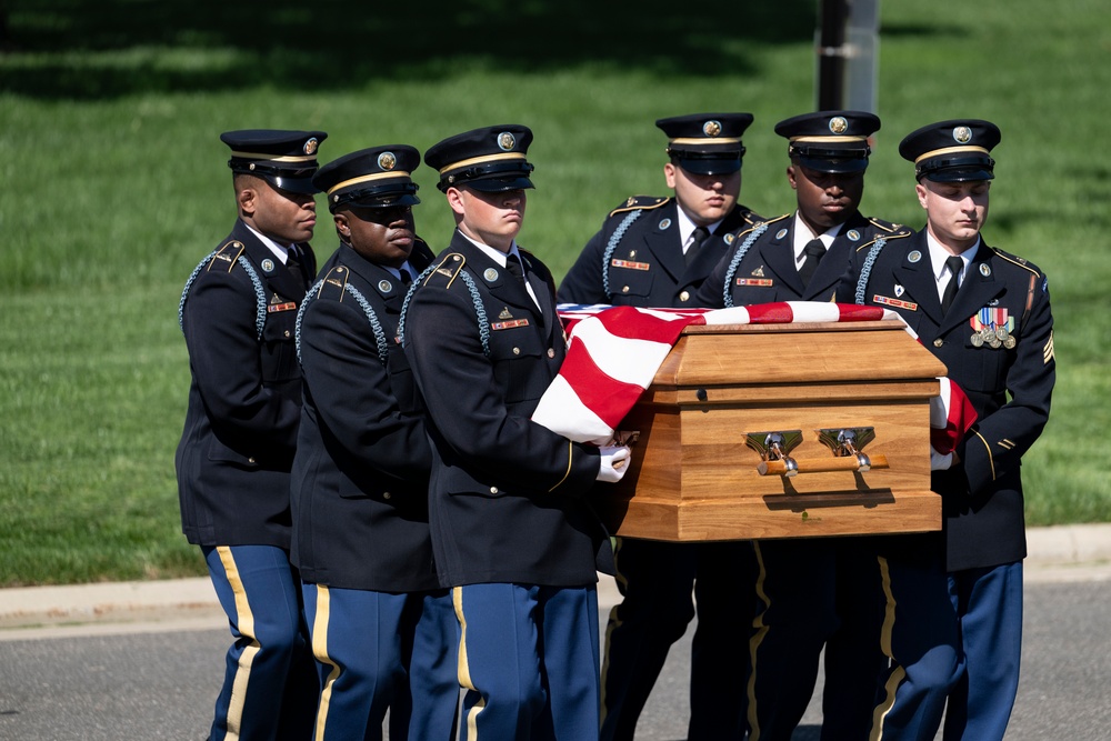 Military Funeral Honors are Conducted for U.S. Army 2nd Lt. Regina Benson in Section 54