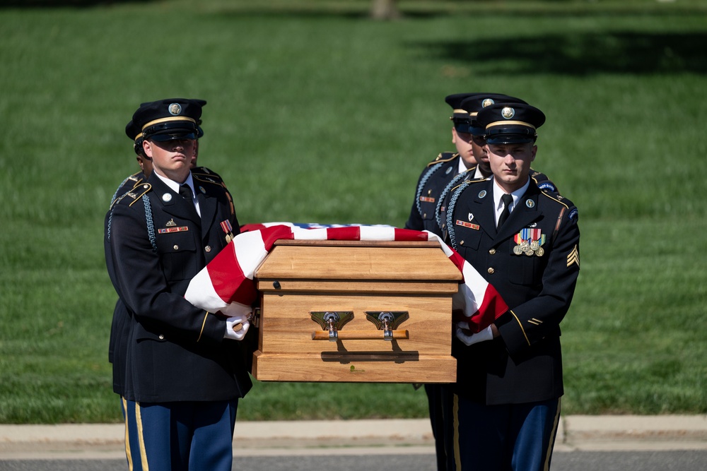 Military Funeral Honors are Conducted for U.S. Army 2nd Lt. Regina Benson in Section 54