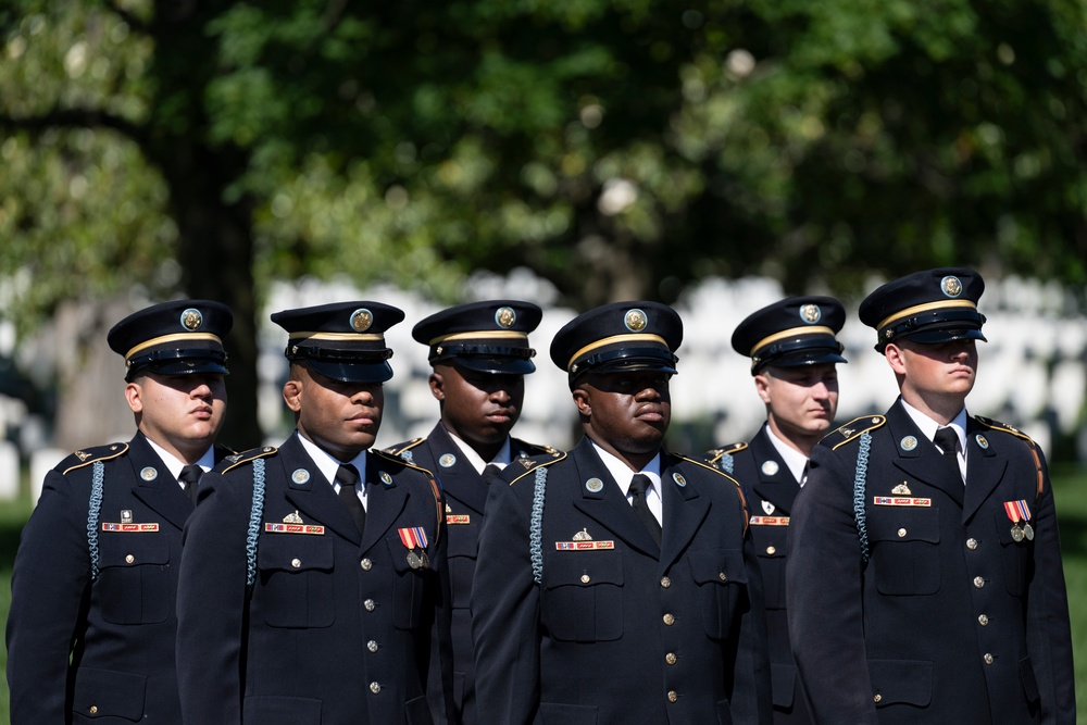 Military Funeral Honors are Conducted for U.S. Army 2nd Lt. Regina Benson in Section 54
