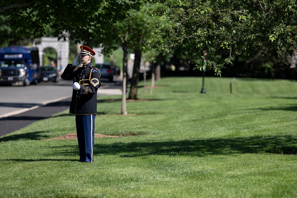 Military Funeral Honors are Conducted for U.S. Army 2nd Lt. Regina Benson in Section 54