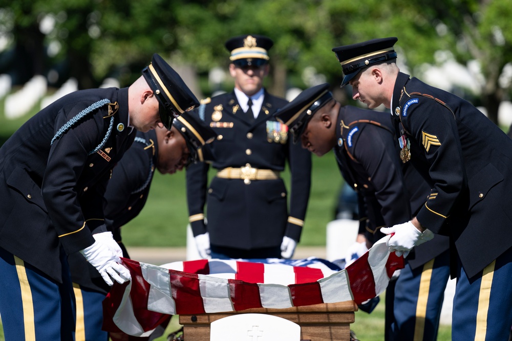 Military Funeral Honors are Conducted for U.S. Army 2nd Lt. Regina Benson in Section 54