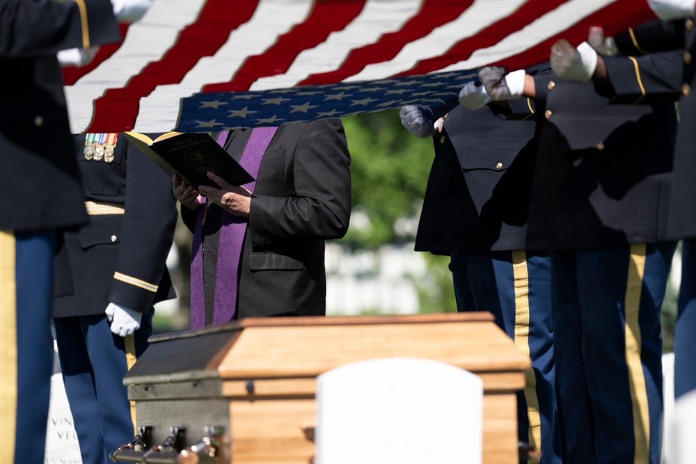 Military Funeral Honors are Conducted for U.S. Army 2nd Lt. Regina Benson in Section 54