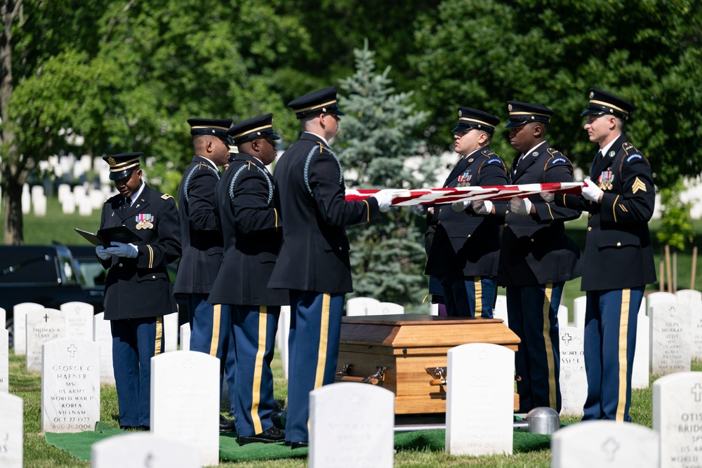 Military Funeral Honors are Conducted for U.S. Army 2nd Lt. Regina Benson in Section 54