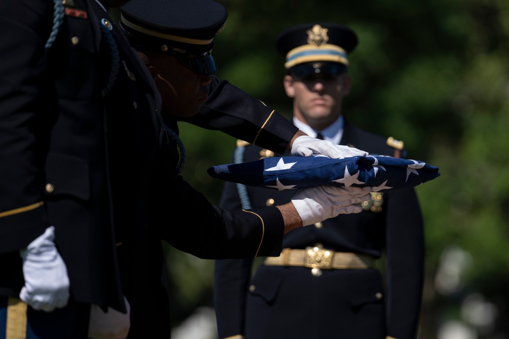 Military Funeral Honors are Conducted for U.S. Army 2nd Lt. Regina Benson in Section 54