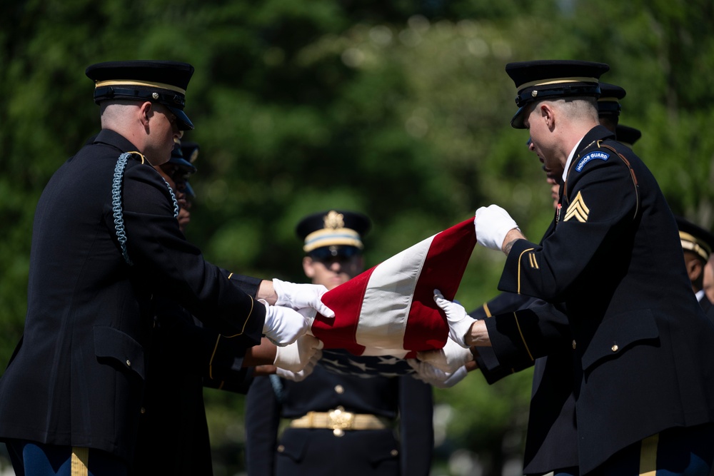 Military Funeral Honors are Conducted for U.S. Army 2nd Lt. Regina Benson in Section 54