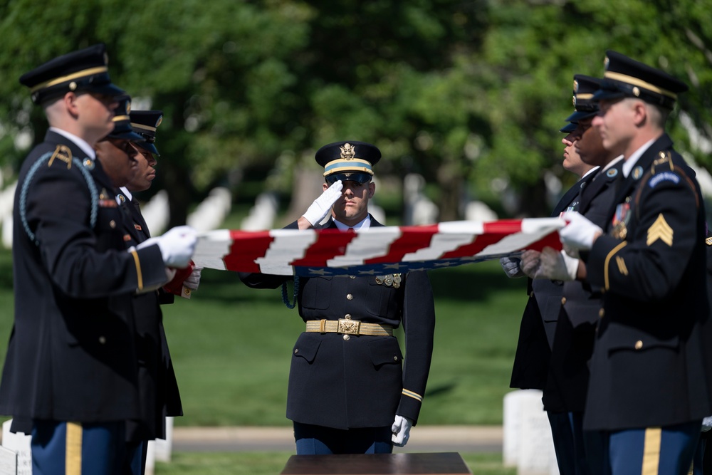Military Funeral Honors are Conducted for U.S. Army 2nd Lt. Regina Benson in Section 54