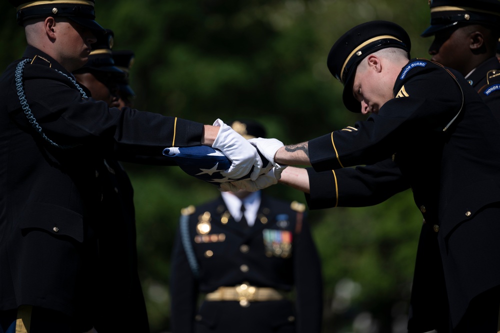 Military Funeral Honors are Conducted for U.S. Army 2nd Lt. Regina Benson in Section 54