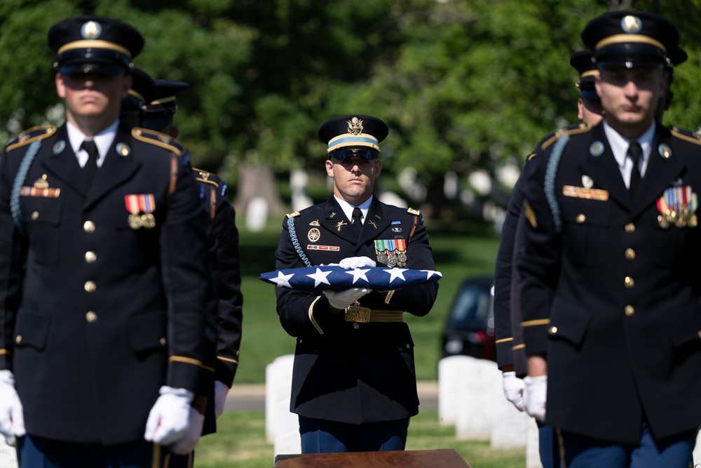Military Funeral Honors are Conducted for U.S. Army 2nd Lt. Regina Benson in Section 54