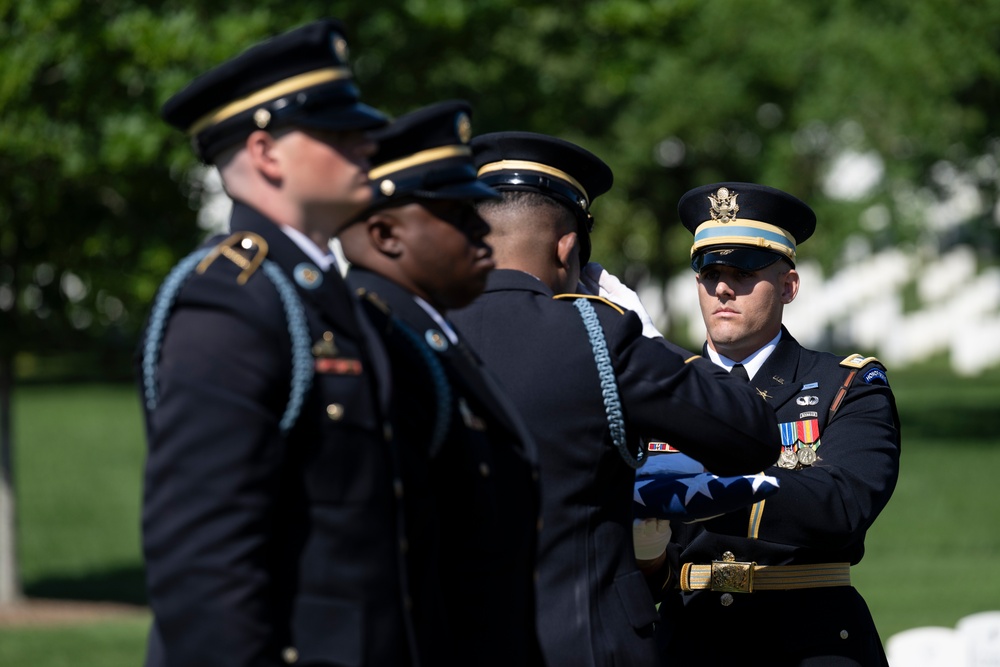 Military Funeral Honors are Conducted for U.S. Army 2nd Lt. Regina Benson in Section 54
