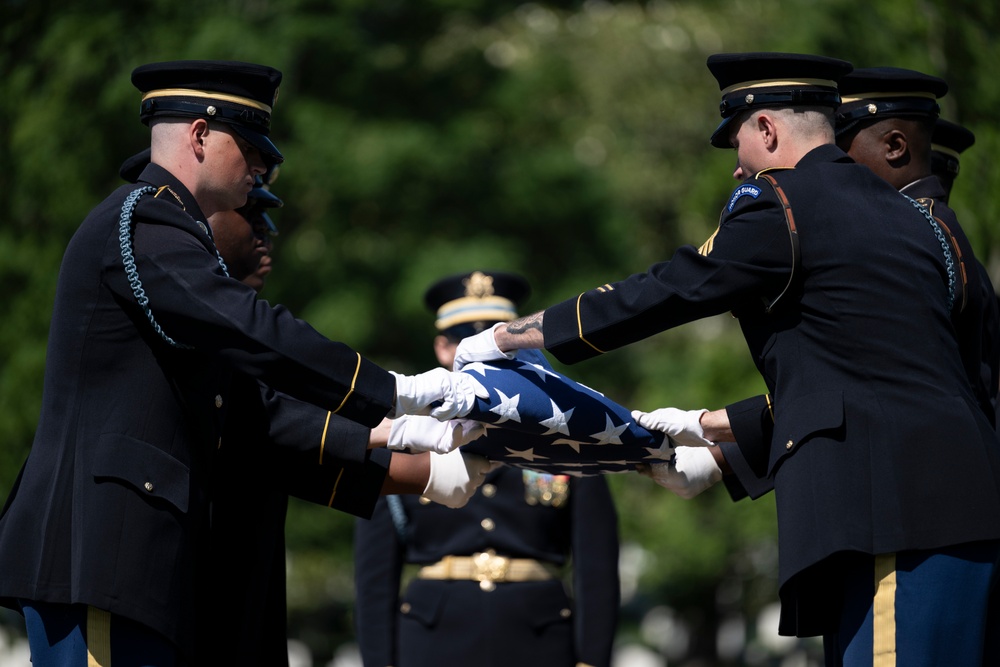 Military Funeral Honors are Conducted for U.S. Army 2nd Lt. Regina Benson in Section 54