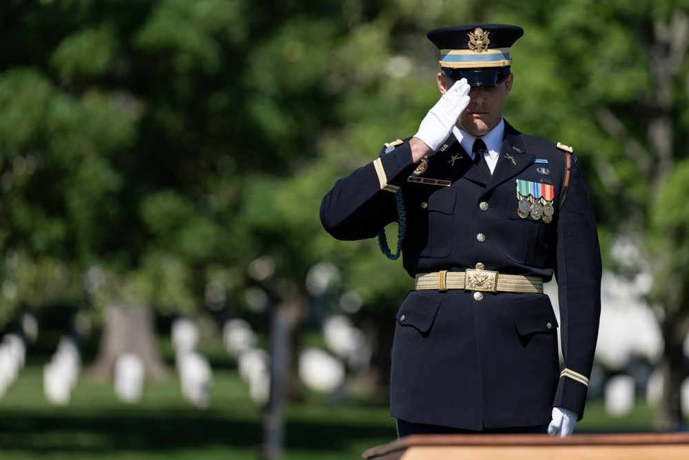 Military Funeral Honors are Conducted for U.S. Army 2nd Lt. Regina Benson in Section 54