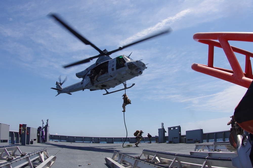 Vindicator (TSV 5) Helicopter Visit Board Search and Seizure