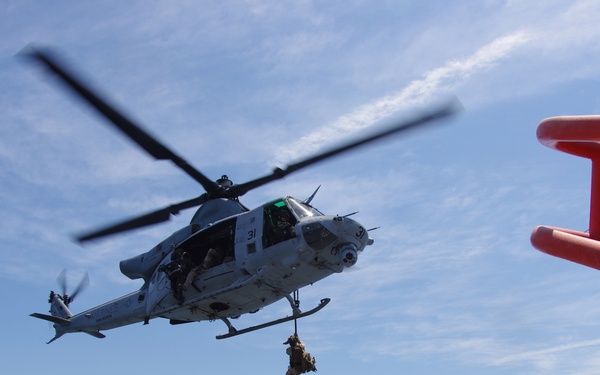 Vindicator (TSV 5) Helicopter Visit Board Search and Seizure