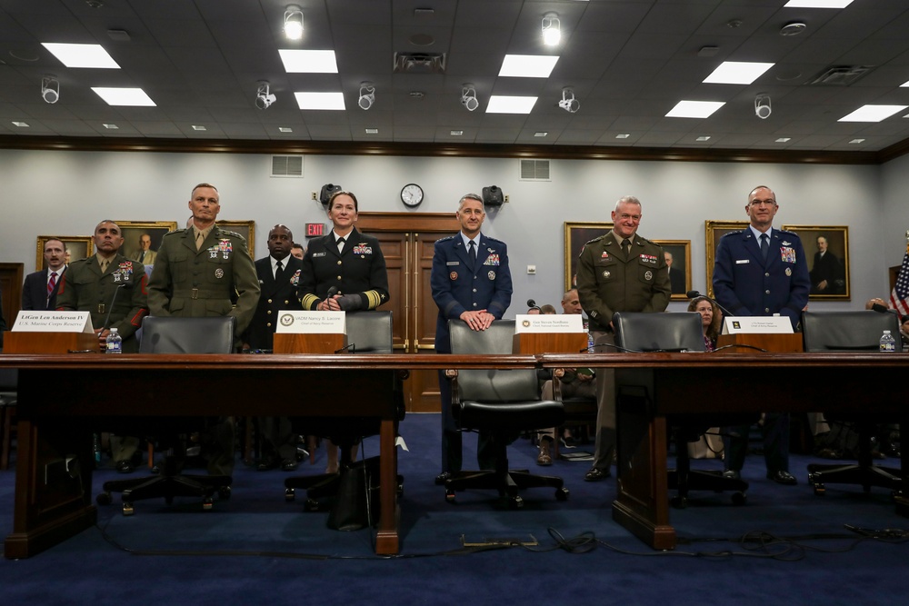 Nordhaus, reserve chiefs, testify before HAC-D