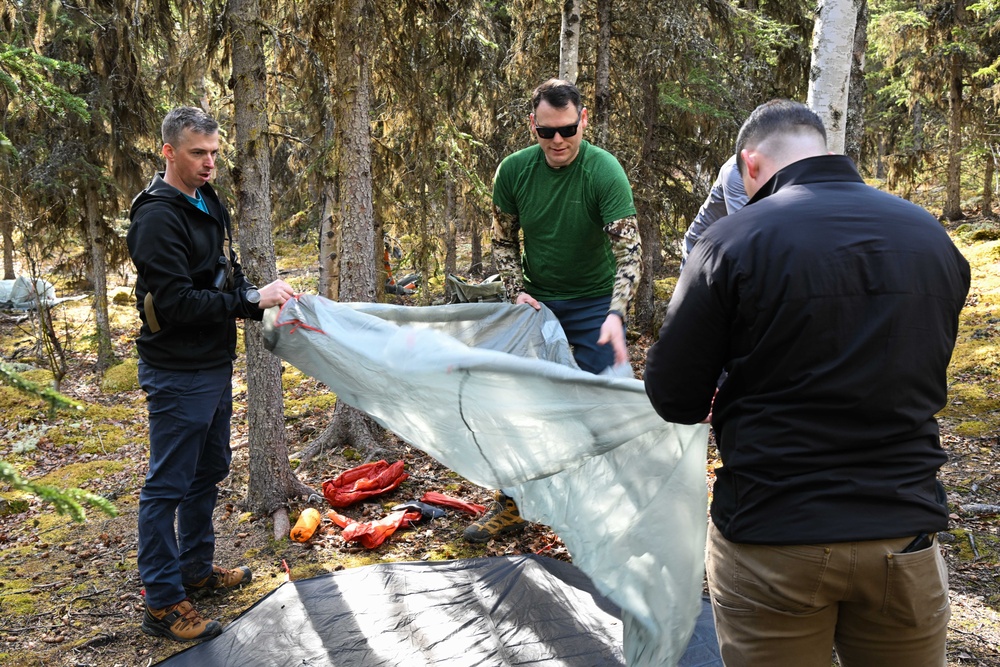 U.S. Coast Guard Sector Western Alaska and U.S. Arctic Overnight Survival Training