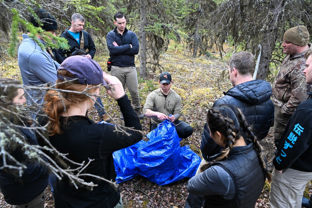 U.S. Coast Guard Sector Western Alaska and U.S. Arctic Overnight Survival Training