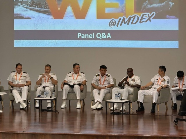 U.S. Pacific Fleet Master Chief speaks at WEL panel during IMDEX Asia 25
