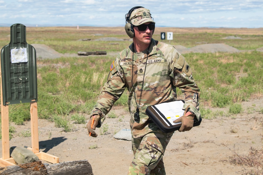 Soldiers and Airmen contend in the Adjutant General’s Combat Marksmanship Competition for 2025