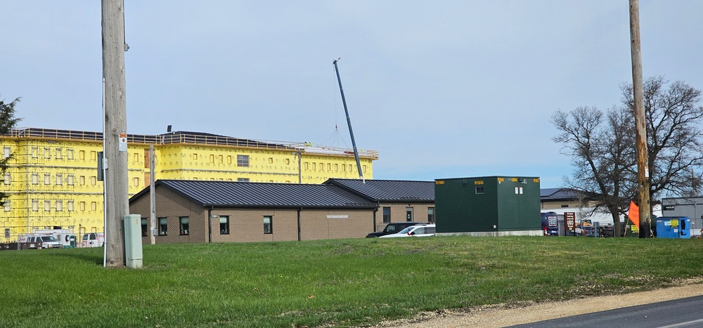 May 2025 barracks construction operations for East Barracks Project at Fort McCoy