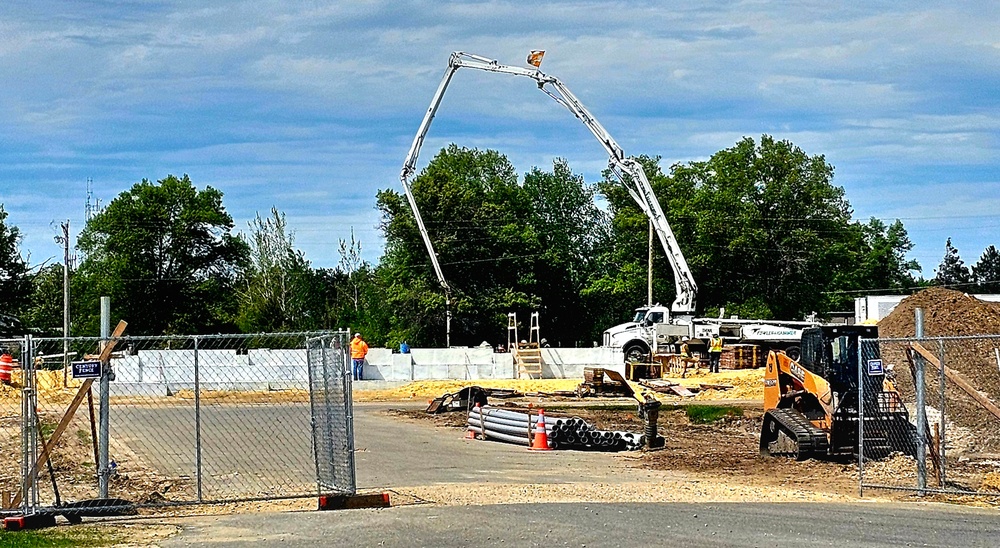 Collective Training Officers Quarters Project construction operations in May 2025 at Fort McCoy