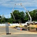 Collective Training Officers Quarters Project construction operations in May 2025 at Fort McCoy