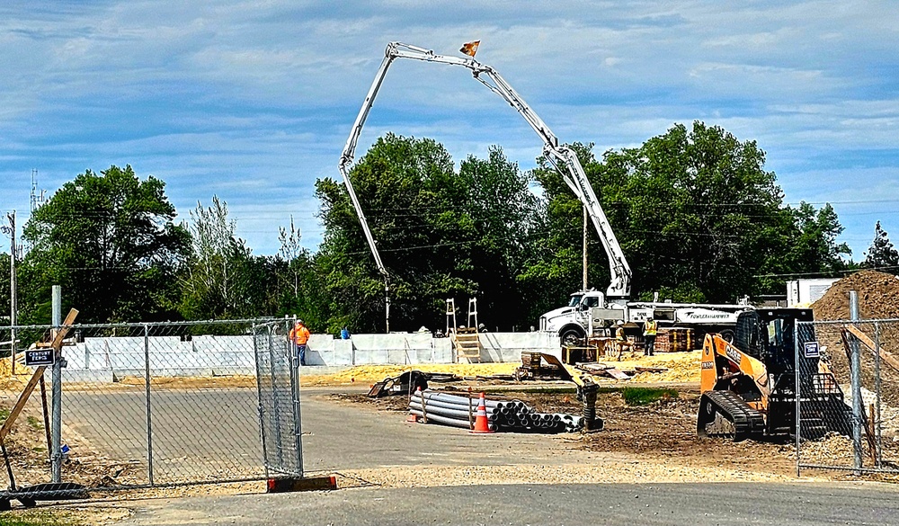 Collective Training Officers Quarters Project construction operations in May 2025 at Fort McCoy