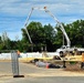 Collective Training Officers Quarters Project construction operations in May 2025 at Fort McCoy