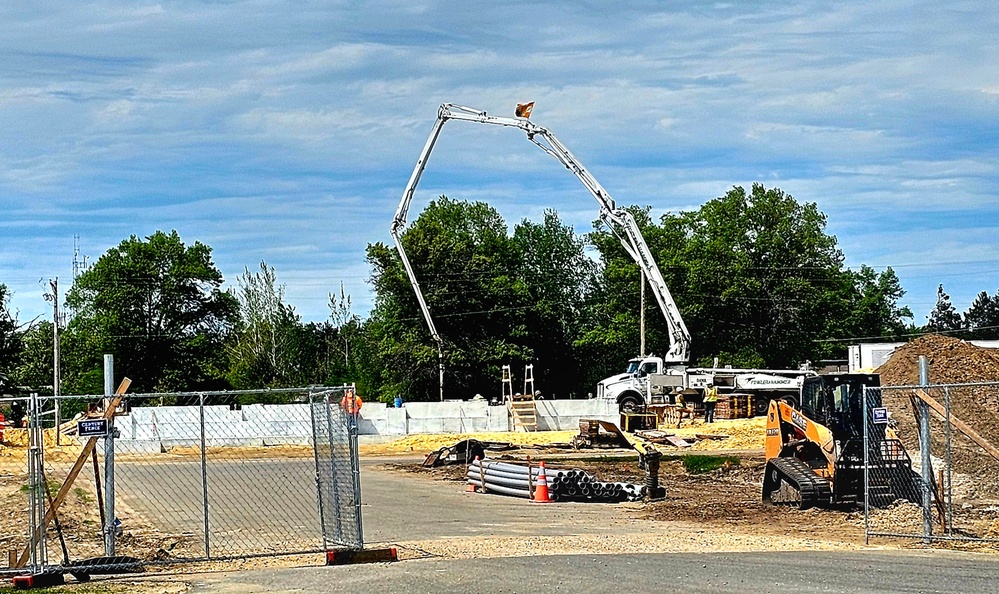 Collective Training Officers Quarters Project construction operations in May 2025 at Fort McCoy