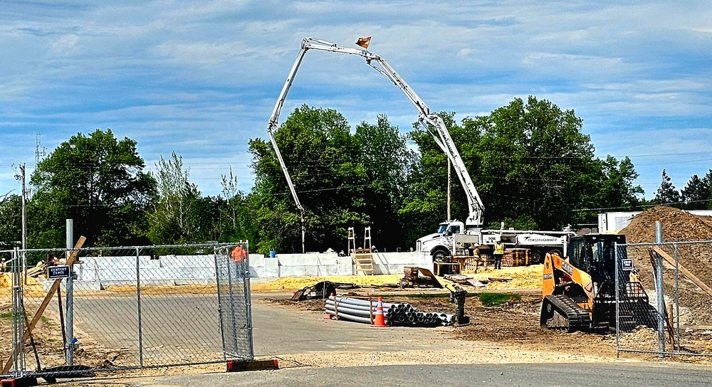 Collective Training Officers Quarters Project construction operations in May 2025 at Fort McCoy