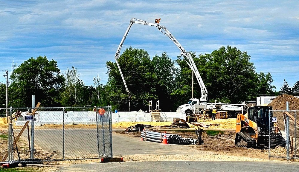 Collective Training Officers Quarters Project construction operations in May 2025 at Fort McCoy