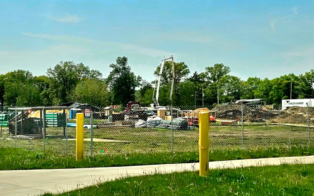 Collective Training Officers Quarters Project construction operations in May 2025 at Fort McCoy
